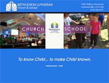 Tablet Screenshot of bethlehemlutheran.net