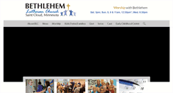 Desktop Screenshot of bethlehemlutheran.org